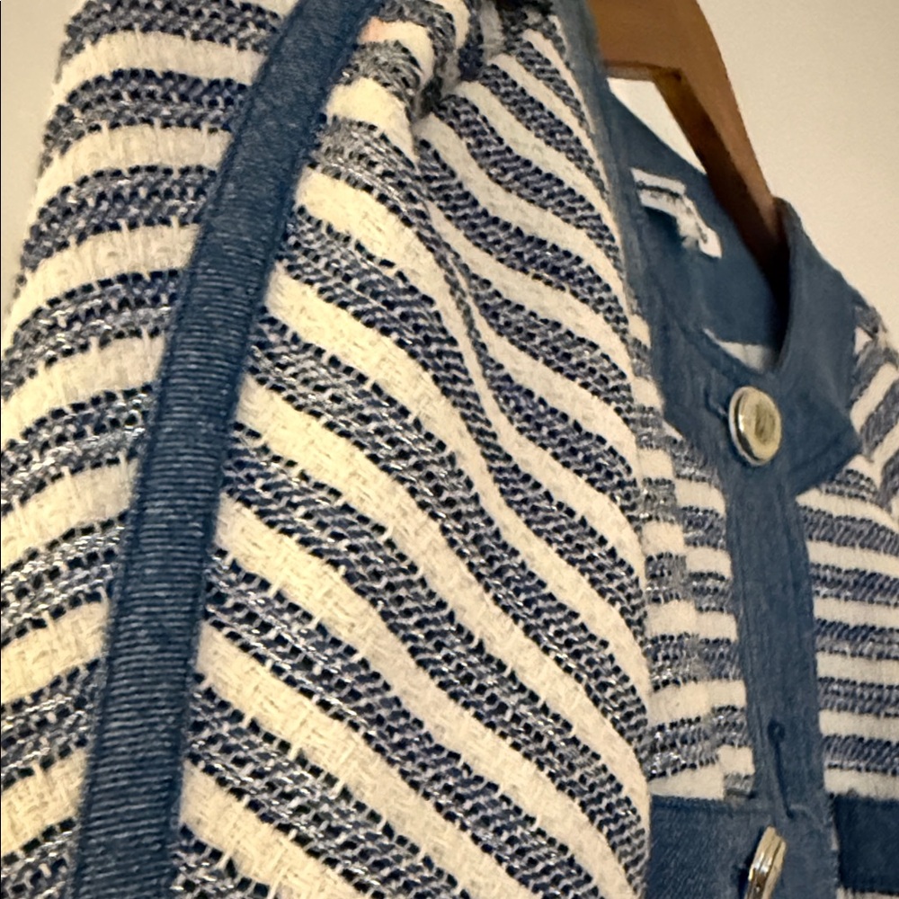 Veronica Beard Stripe Tweed Blazer - Picture 7 of 7